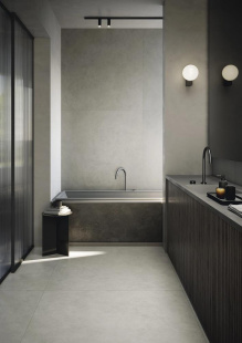 Керамогранит Italon Форум Вэйв Сильвер арт. 610010004162 (60x120) под бетон, серый, матовый